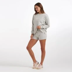 Laguna Short | Light Heather Grey -Chic Warp Sales VW392LHG 1546