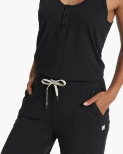 Falls Jumpsuit | Black Heather 12 Falls Jumpsuit | Black Heather -Chic Warp Sales VW4004HBK SP23 W ECOMM PANTS 2392 DETAIL 1x1 99baf149 756c 499d bc6a 1c774d3f4401