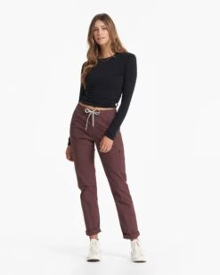 Womens Ripstop Pant - Long | Chestnut -Chic Warp Sales VW401 LCHN 00066