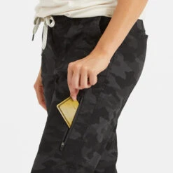 Womens Ripstop Pant | Black Camo -Chic Warp Sales VW401BCM 5