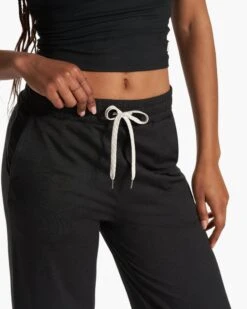 Halo Essential Wideleg - Long | Black Heather -Chic Warp Sales VW4023 LHBK FA23 W ECOMM PANTS DETAIL 7