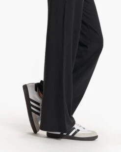 Halo Essential Wideleg | Black Heather -Chic Warp Sales VW4023HBK FA23 W ECOMM PANTS DETAIL 8