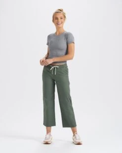 Womens Ripstop Wideleg | Army 9 Womens Ripstop Wideleg | Army -Chic Warp Sales VW416ARM 4