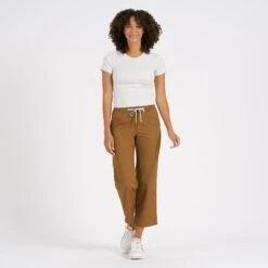 Womens Ripstop Wideleg | Tobacco -Chic Warp Sales VW416TOB 4
