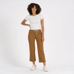 Womens Ripstop Wideleg | Tobacco -Chic Warp Sales VW416TOB 5