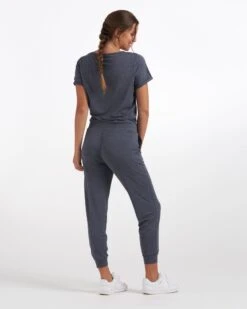 All Day Jumpsuit | Azure Heather -Chic Warp Sales VW424HAZ 1975
