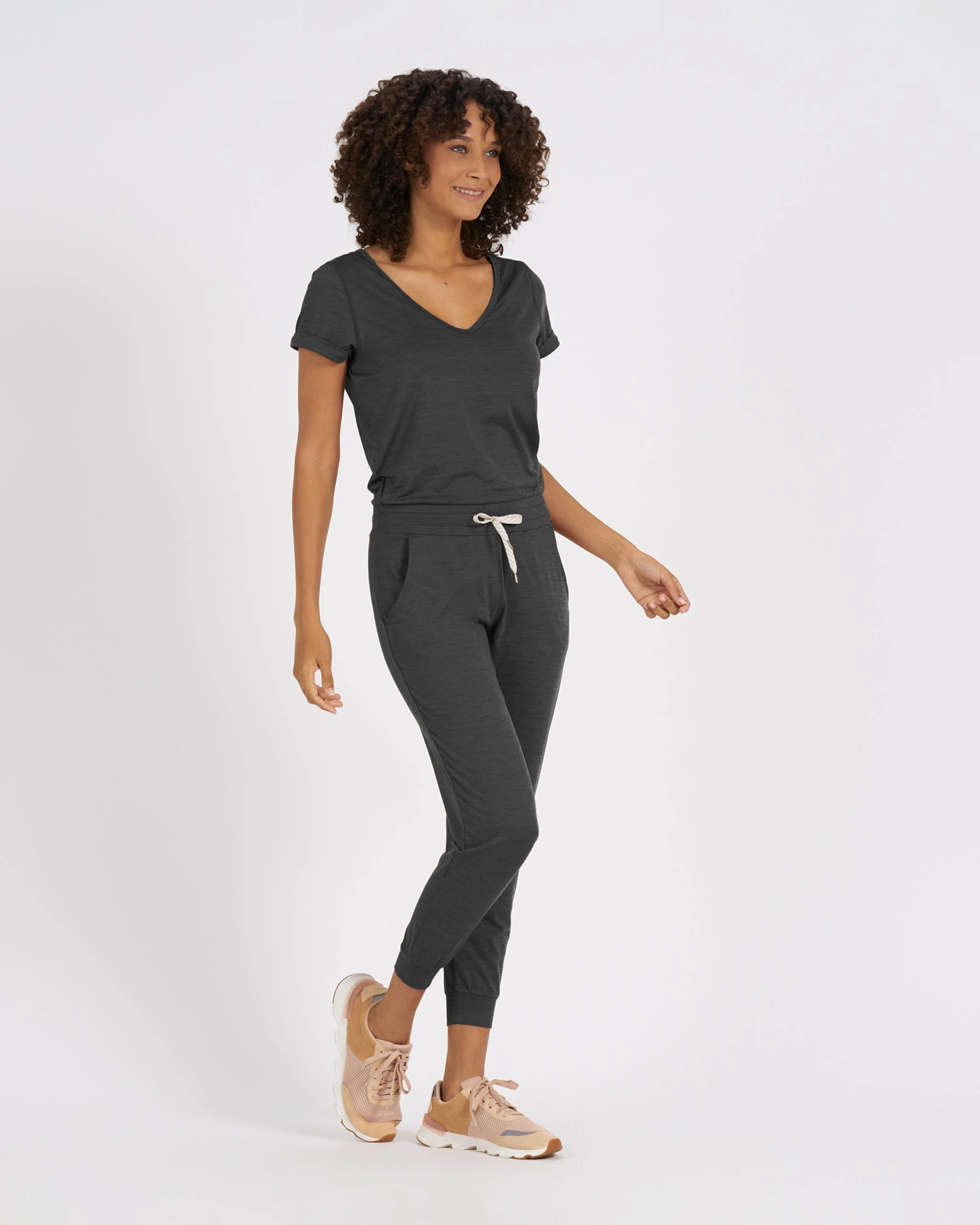 All Day Jumpsuit | Charcoal Heather 4 All Day Jumpsuit | Charcoal Heather - Image 2