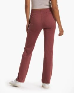 Halo Wide Leg Flare Pant | Rosewood Heather 17 Halo Wide Leg Flare Pant | Rosewood Heather -Chic Warp Sales VW425HRO FA22 W ECOMM BOTTOM 02644