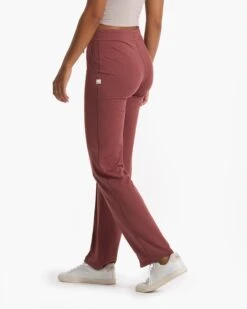 Halo Wide Leg Flare Pant | Rosewood Heather 16 Halo Wide Leg Flare Pant | Rosewood Heather -Chic Warp Sales VW425HRO FA22 W ECOMM BOTTOM 02645