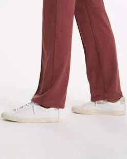 Halo Wide Leg Flare Pant | Rosewood Heather 21 Halo Wide Leg Flare Pant | Rosewood Heather -Chic Warp Sales VW425HRO FA22 W ECOMM DETAIL 02658