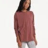 Long-Sleeve Feather Tee | Cedar 1 Long-Sleeve Feather Tee | Cedar -Chic Warp Sales VW446DSK 1303