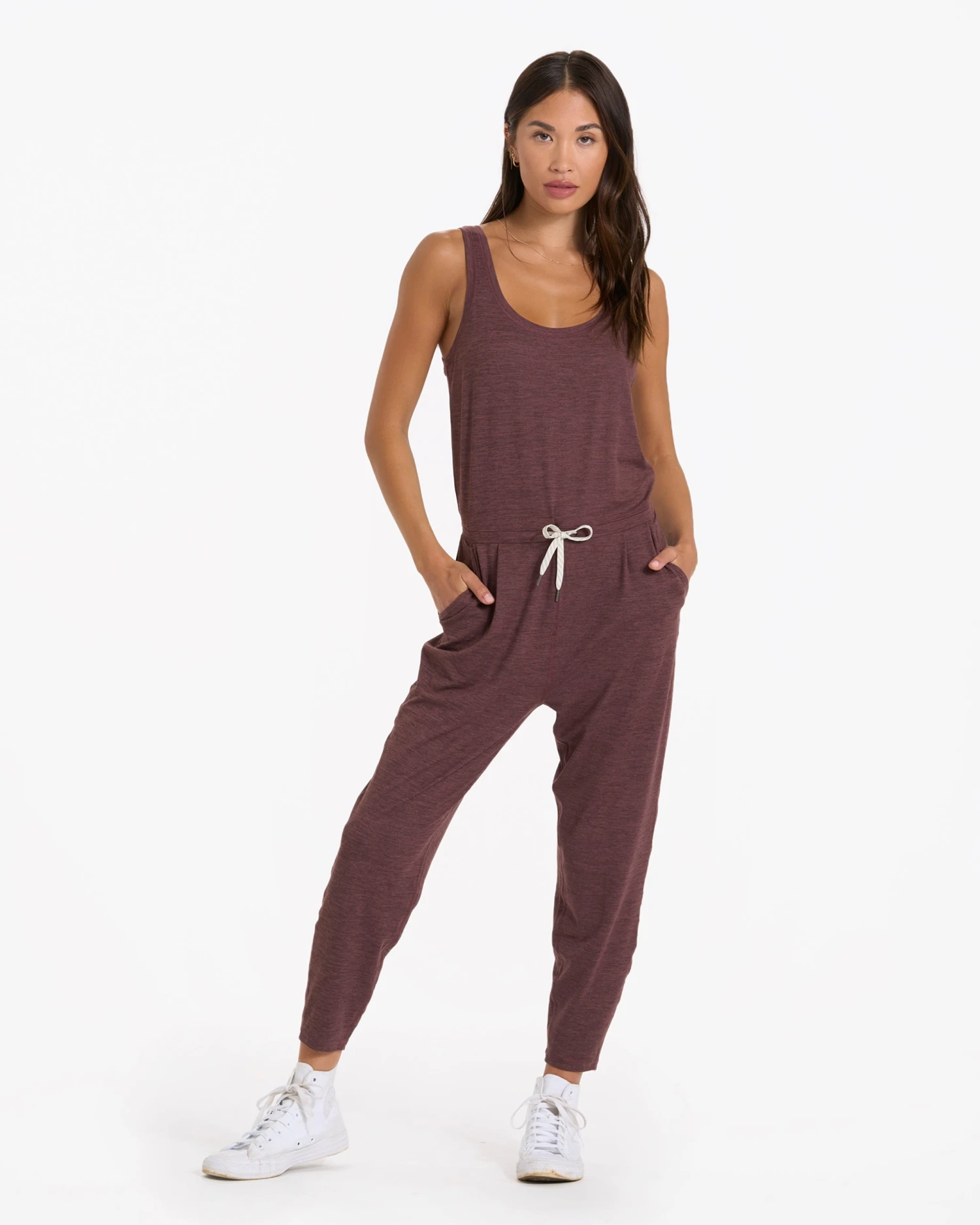 Lux At Ease Jumpsuit | Chestnut Heather 4 Lux At Ease Jumpsuit | Chestnut Heather - Image 2