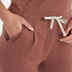 Lux At Ease Jumpsuit | Dark Terracotta Heather 14 Lux At Ease Jumpsuit | Dark Terracotta Heather -Chic Warp Sales VW458HDT 7624