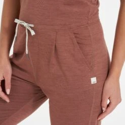 Lux At Ease Jumpsuit | Dark Terracotta Heather 15 Lux At Ease Jumpsuit | Dark Terracotta Heather -Chic Warp Sales VW458HDT 7628