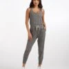 Lux At Ease Jumpsuit | Heather Grey -Chic Warp Sales VW458HTG 1020