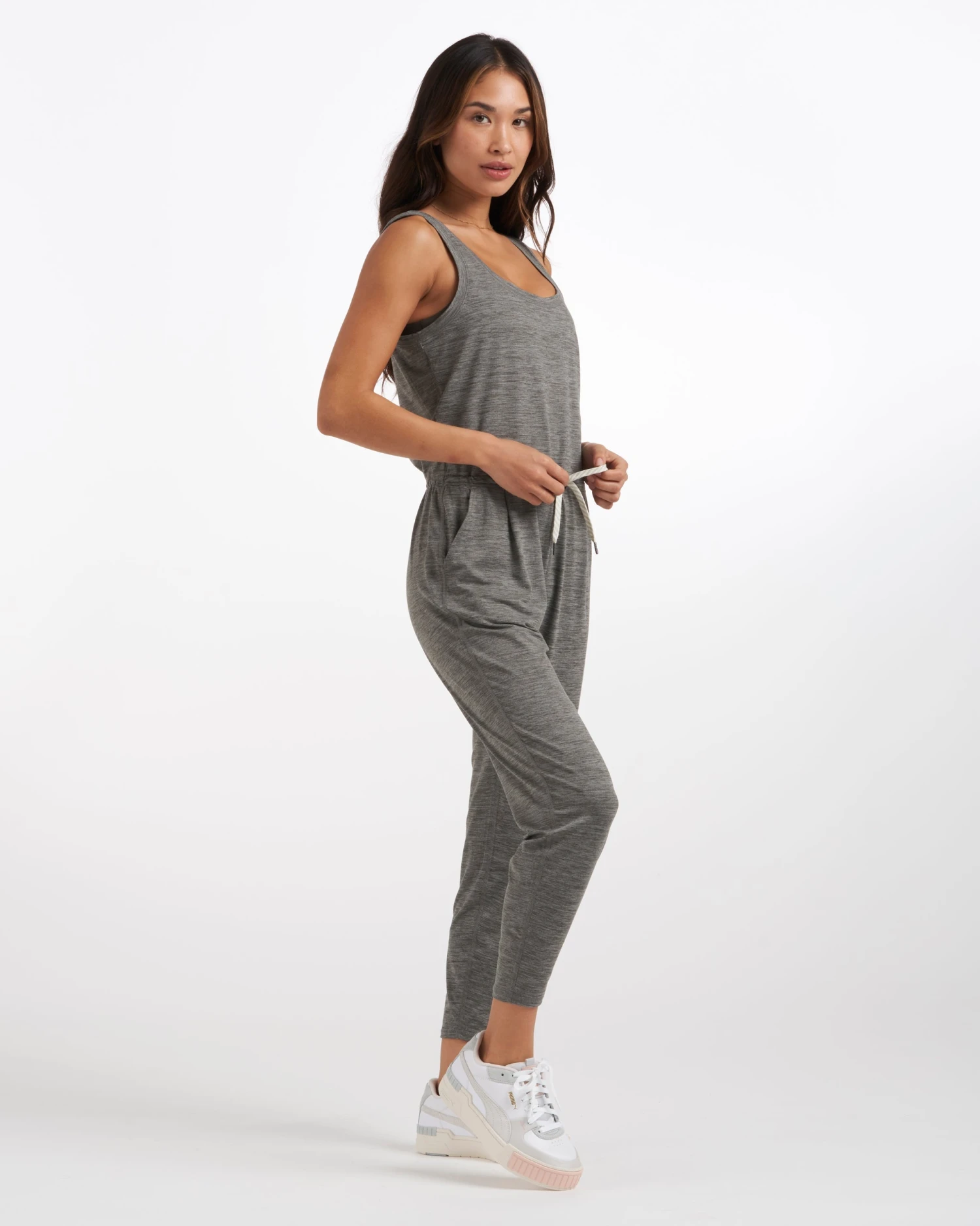 Lux At Ease Jumpsuit | Heather Grey 4 Lux At Ease Jumpsuit | Heather Grey - Image 2