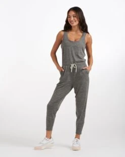 Lux At Ease Jumpsuit | Heather Grey 12 Lux At Ease Jumpsuit | Heather Grey -Chic Warp Sales VW458HTG 1049