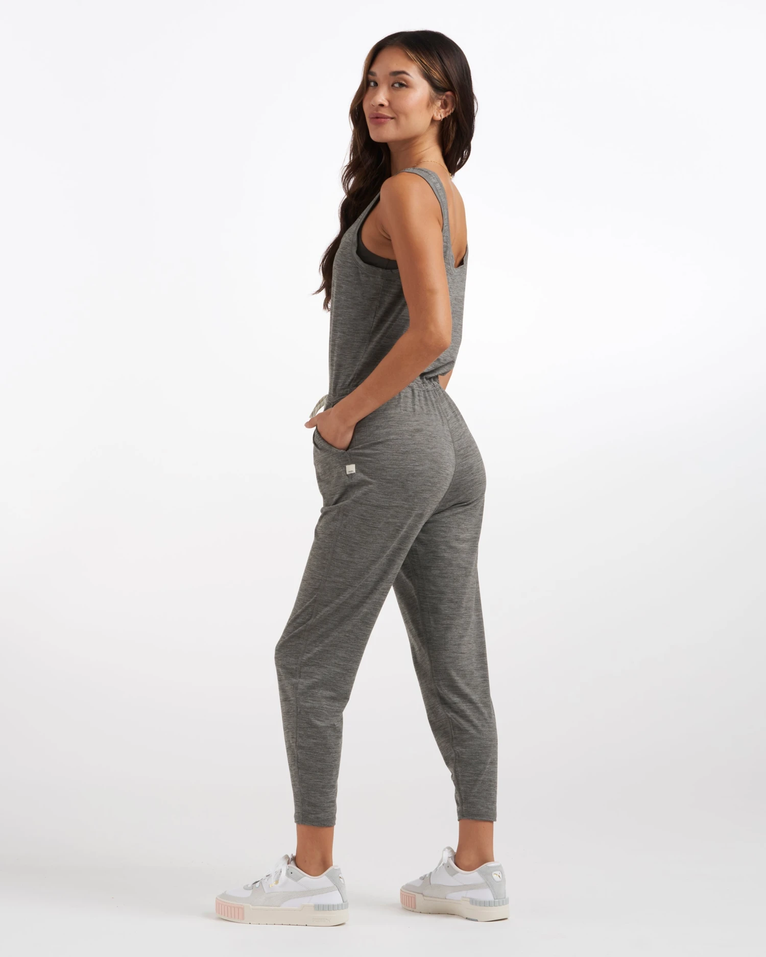 Lux At Ease Jumpsuit | Heather Grey 6 Lux At Ease Jumpsuit | Heather Grey - Image 4