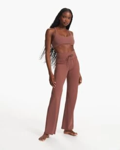 Daily Wideleg - Long | Hazelnut -Chic Warp Sales VW489 LHZN FA23 W ECOMM PANTS FULL 3