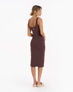Halo Essential Dress | Chestnut Heather -Chic Warp Sales VW606HCH 02590