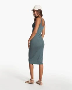 Halo Essential Dress | Lake Heather -Chic Warp Sales VW606HLK FA23 W ECOMM dresses FULL ALT 2