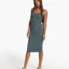 Halo Essential Dress | Lake Heather -Chic Warp Sales VW606HLK FA23 W ECOMM dresses FULL ALT 3