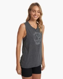 The Rise The Shine Tank | Dark Heather Grey -Chic Warp Sales VW952HDK SP23 W ECOMM PRINTABLES 1048 FULL 1x1 e6149eca 7359 4b82 9cf8 f287012b82dc