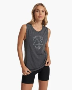The Rise The Shine Tank | Dark Heather Grey -Chic Warp Sales VW952HDK SP23 W ECOMM PRINTABLES 1119 TOP 1x1 052197af e759 4382 bd00 730e5e52b003