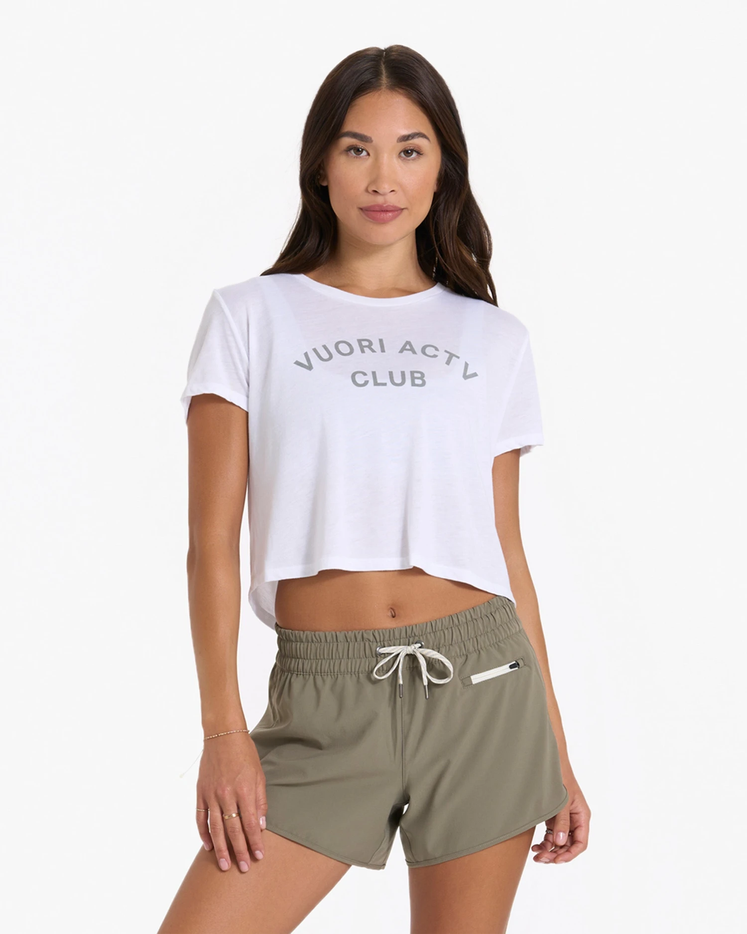 Womens ACTV Club Tee | White 3 Womens ACTV Club Tee | White