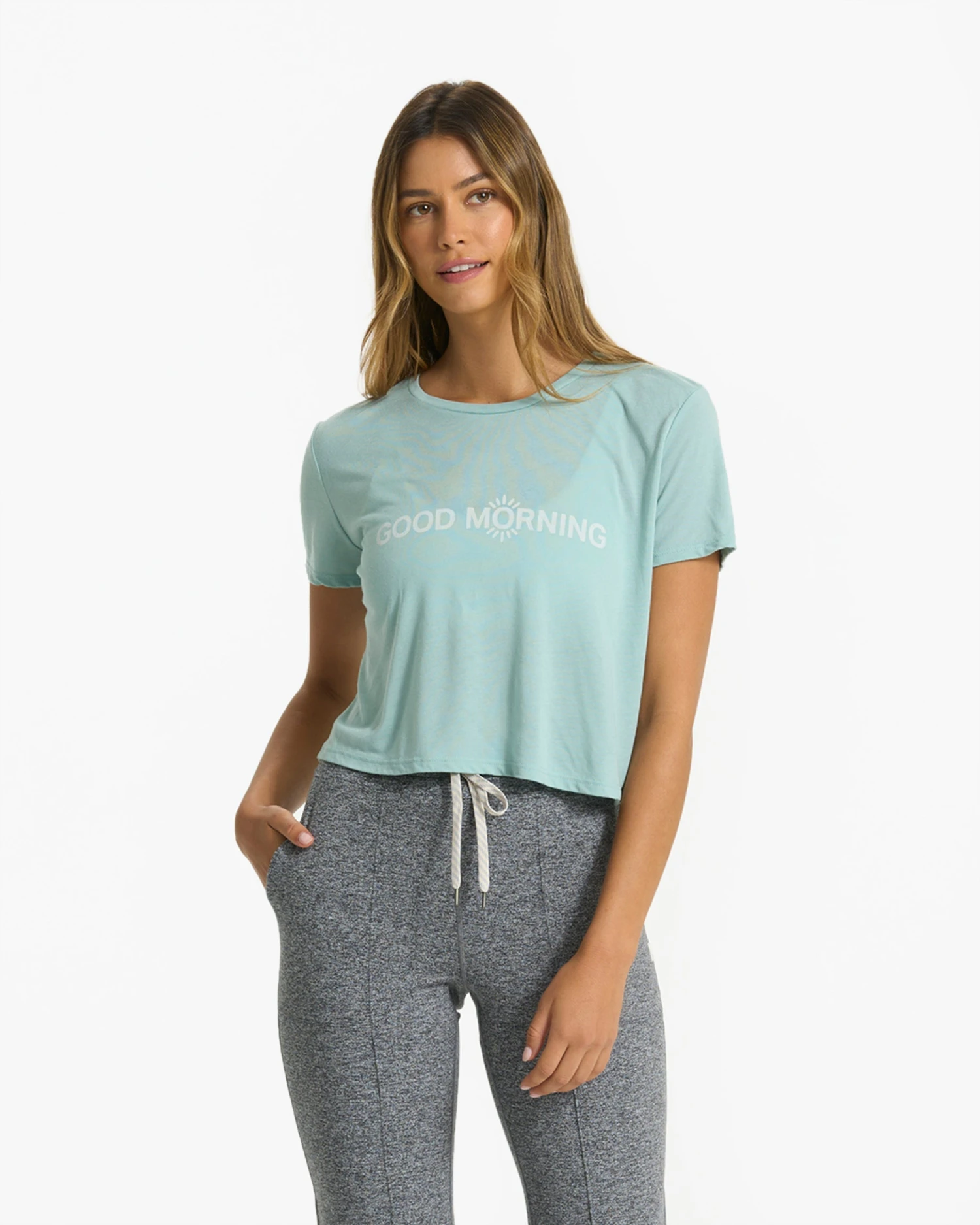 Good Morning Tee | Dusty Blue 3 Good Morning Tee | Dusty Blue