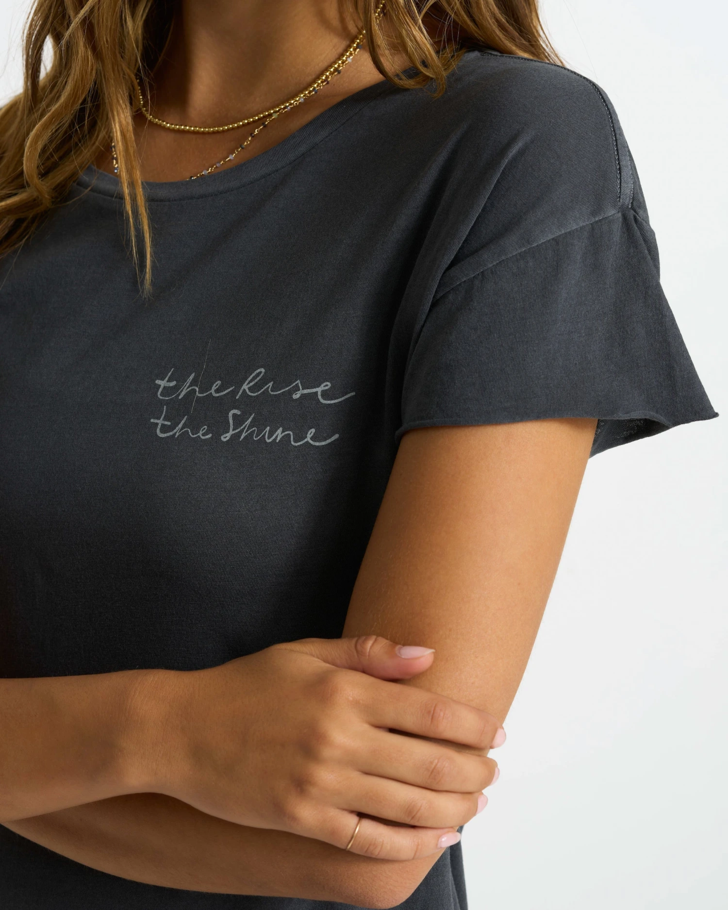 Script Tee | Charcoal 5 Script Tee | Charcoal - Image 3